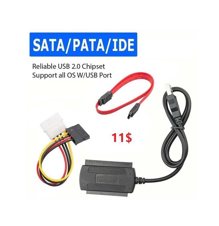 Переходник с USB 2.0 на IDE/SATA/S-ATA 2,5"/HDD 3,5" — 2
