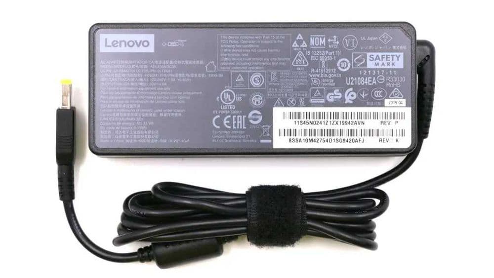 Блок питания для ноутбуков/пк Lenovo 20v4.5a Flat/USB/Square зарядка — 1