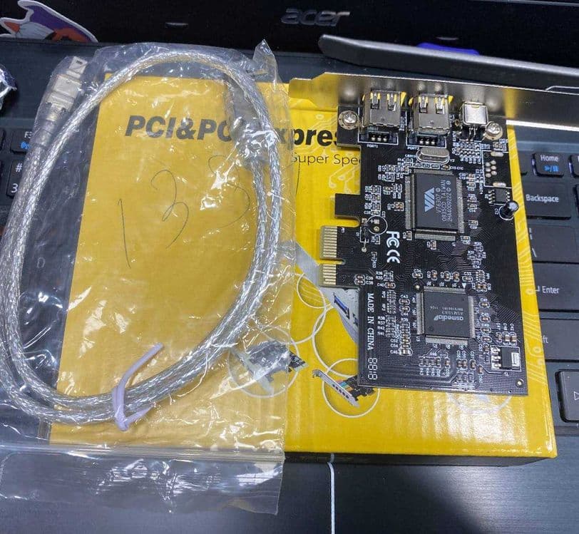 a28electronics предлагает - Новый pcie 1394 в комплекте кабель — 2