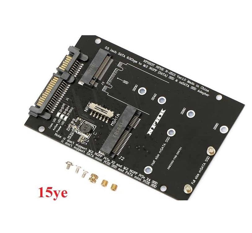 Адаптер PCI-Eх к M2/M.2 SATA SSD — 5
