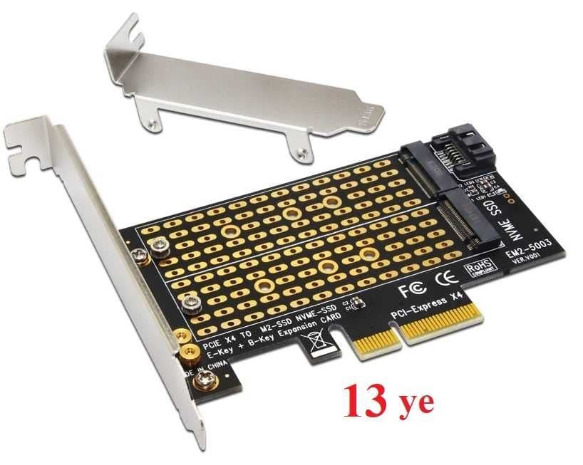 Адаптер PCI-Eх к M2/M.2 SATA SSD — 8