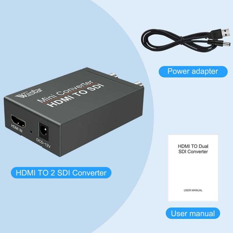 Видео-аудио адаптер HDMI к SDI, 1080P — 8