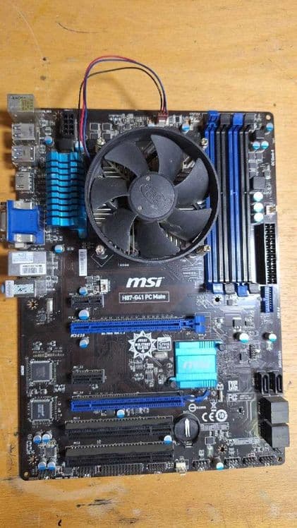 MSI H87-G41 PC Mate + Intel Pentium G3260 + Кулер LGA1150 — 1