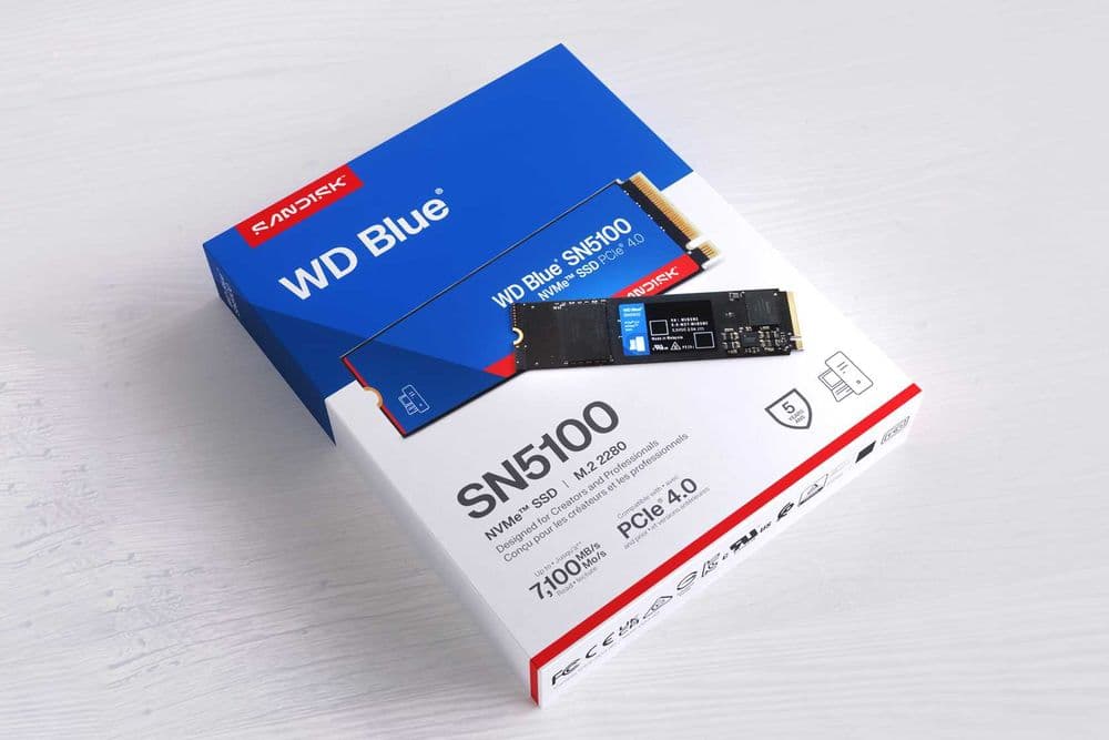 WD Blue SN5100 1TB Gen4 — до 7100MB/s NVMe SSD — 1