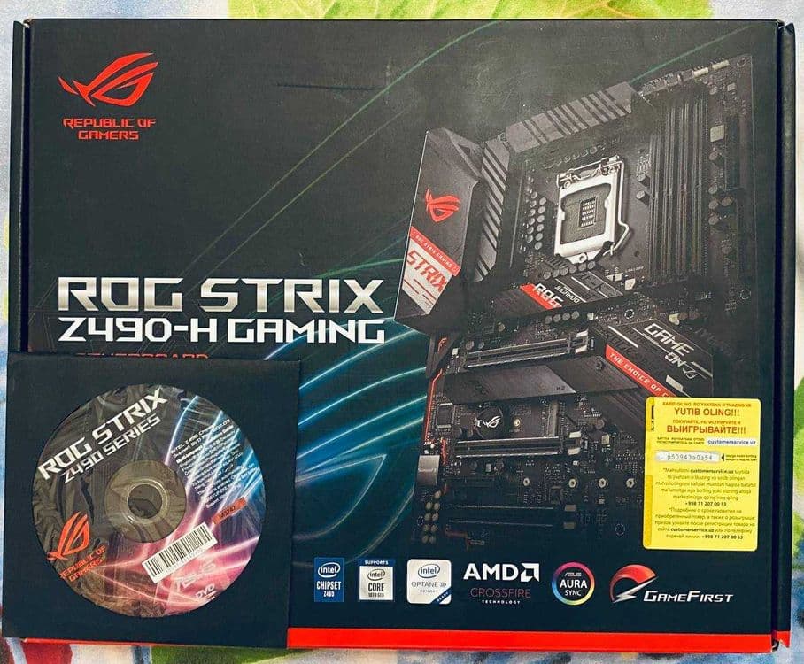 ASUS ROG STRIX Z490-H GAMING 
Intel Socket LGA 1200 — 2