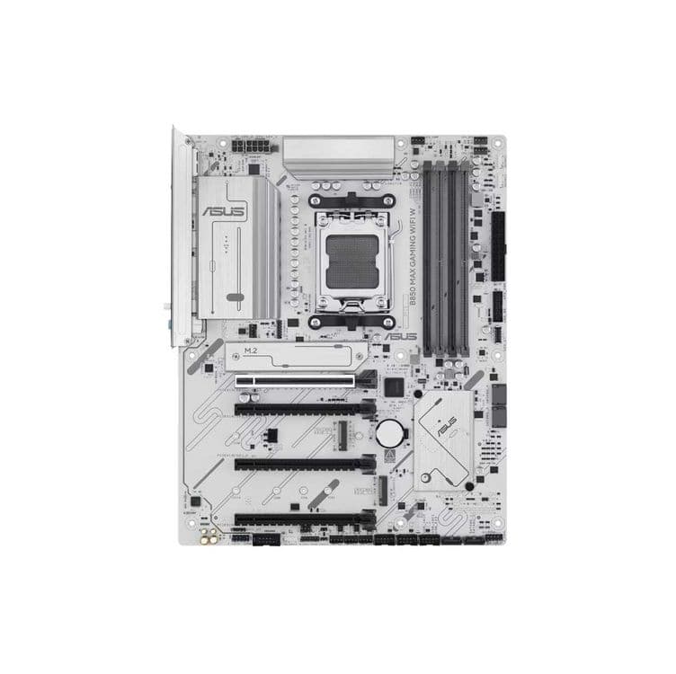 { ASUS B850 Max Gaming WiFi 4xDDR5 AM5 White — 1