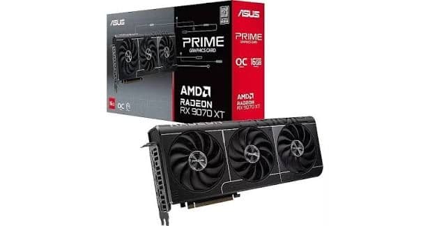 Видеокарта RX9070 Asus Prime 16GB ОС — 1