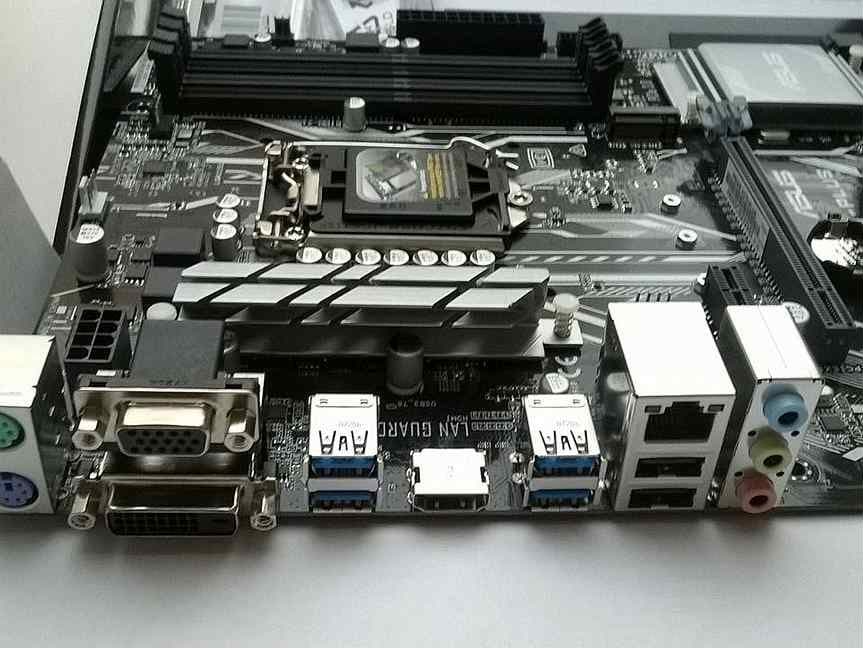 Материнская плата +проц+озу в сборе. ASUS prime h270 plus.DDR4 — 3