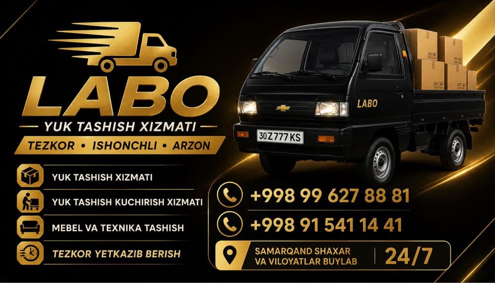 labo yuk tashish xizmati 24/7 — 1