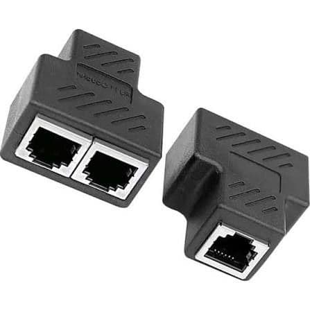 Адаптер для подключения сетевого кабеля Ethernet LAN RJ45/RJ11, для по — 2