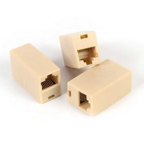 Лан соединитель витой пары RJ45 / UTP Cat5e Cat6 Переходник кабель LAN — 1