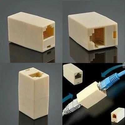 Лан соединитель витой пары RJ45 / UTP Cat5e Cat6 Переходник кабель LAN — 3