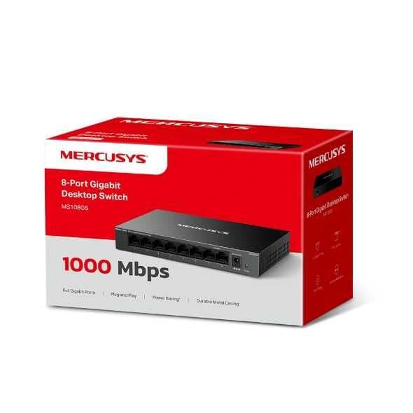 Mercusys коммутатор MS108/ MS 108GP/ MS 110P/10/100 Мбит + — 3