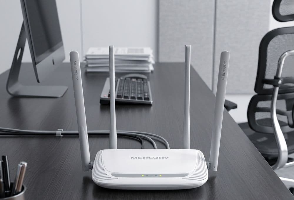 Wi-Fi роутер с 4 мощными антеннами 5dBi стабильный сигнал по всему дом — 1