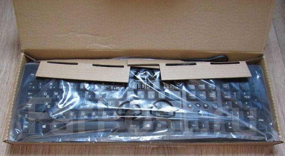 Новая USB-клавиатура HP раскладка анг/рус/япон/кор/тай Black офисные + — 1