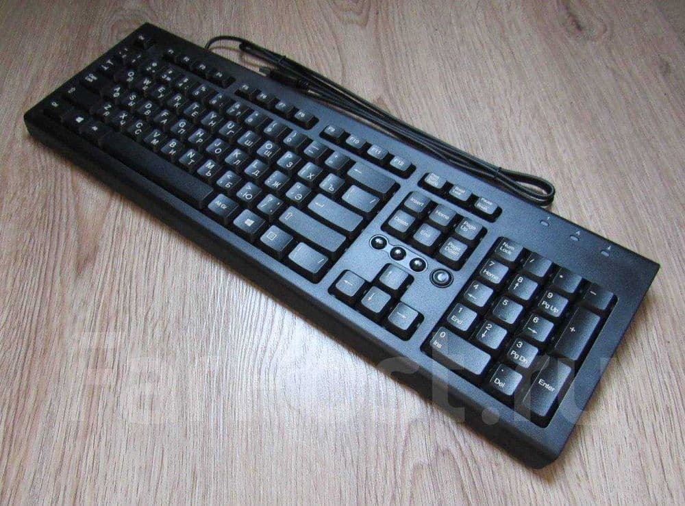 Новая USB-клавиатура HP раскладка анг/рус/япон/кор/тай Black офисные + — 3