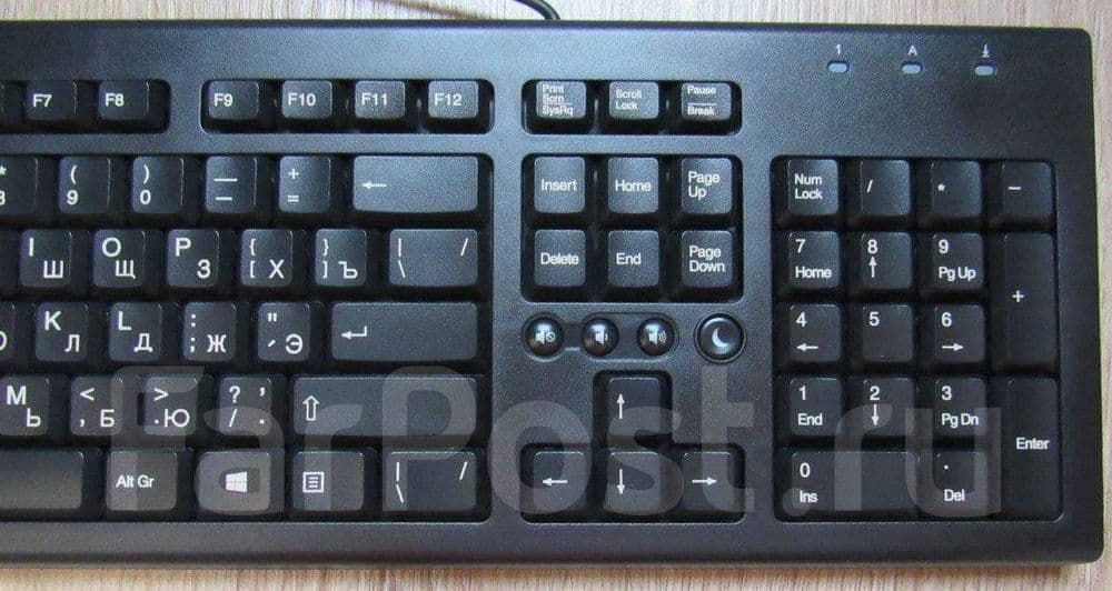 Новая USB-клавиатура HP раскладка анг/рус/япон/кор/тай Black офисные + — 4