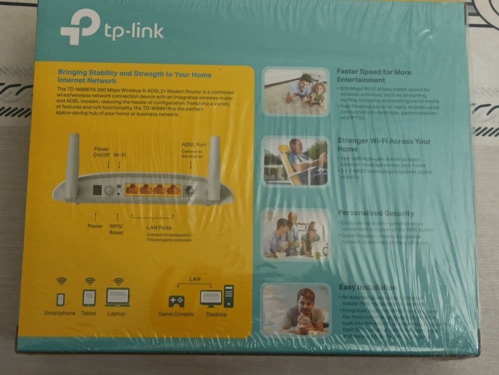 tp-link WiFi modem router — 3