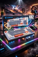 Клавиатура игровая мембранная бесшумная клавиатура Xunfox k82