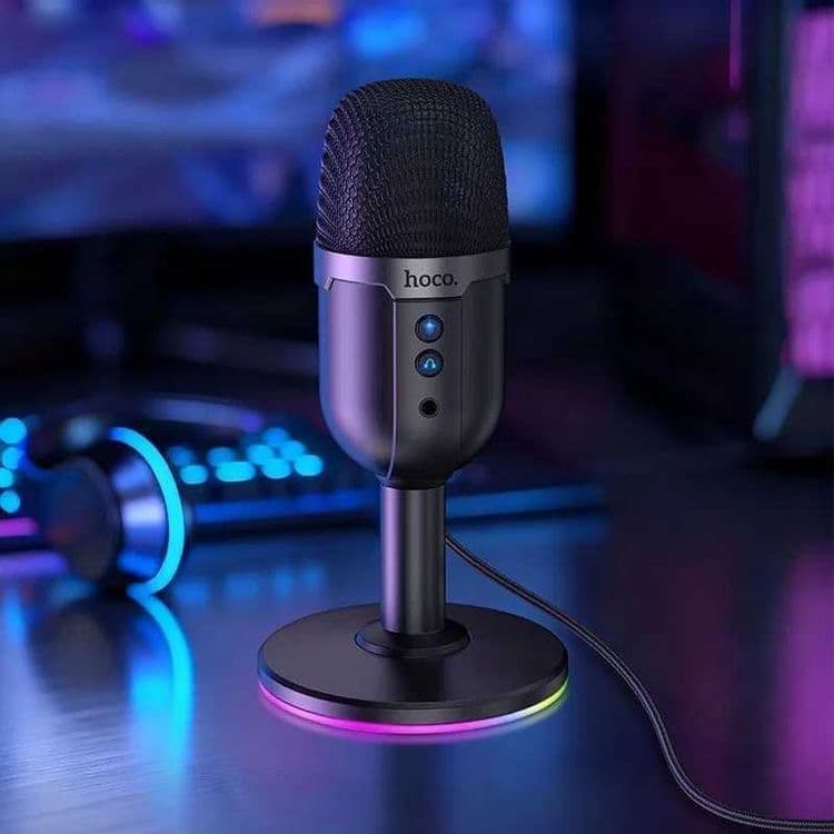 Hастольный микрофон | HOCO L25 RGB desktop microphone — 4