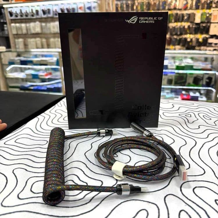 a28electronics - coiled aviator cable ASUS ROG , Attack shark — 4