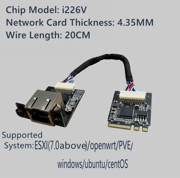 Dual Lan доп сетевая карта для мини пк Dell Lenovo HP mini PC rtl8111f — 1