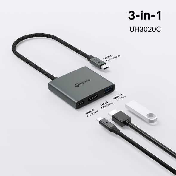 TP-Link UH3020C/5020C/6120C/7020C  USB Type-C концентратор.хаб+ — 1