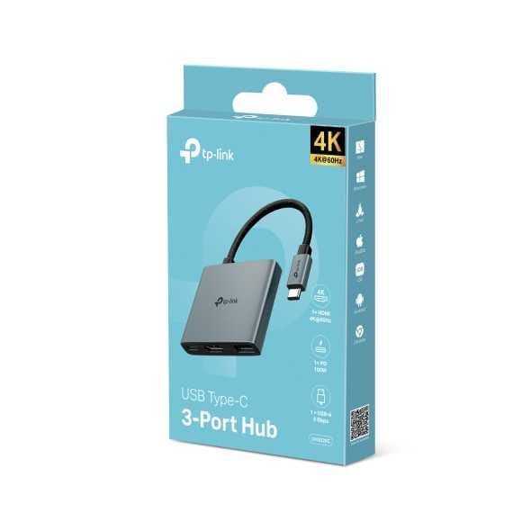TP-Link UH3020C/5020C/6120C/7020C  USB Type-C концентратор.хаб+ — 3