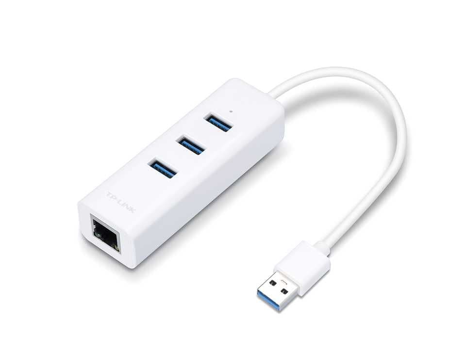 Сетевой адаптер USB 3.0 HUB/Gigabit Ethernet - TP-LINK UE330 — 1