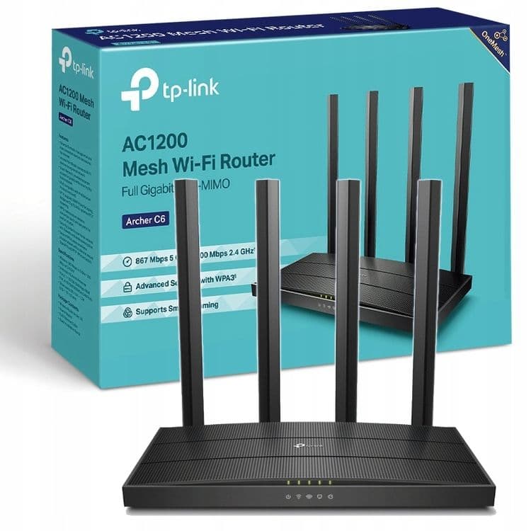 НОВЫЙ Оригинал C6 wi fi Роутер A6 Tp-Link Archer  Гигабитное sotiladi — 1