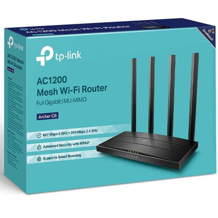 НОВЫЙ Оригинал C6 wi fi Роутер A6 Tp-Link Archer  Гигабитное sotiladi — 2