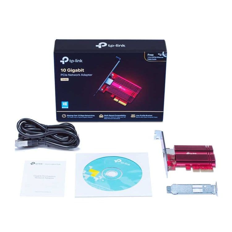 TP-Link TX401/201/ Сетевой адаптер PCI Express 2,5 - 10 Гбит/с+ — 4