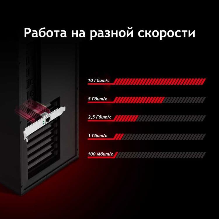 TP-Link TX401/201/ Сетевой адаптер PCI Express 2,5 - 10 Гбит/с+ — 8