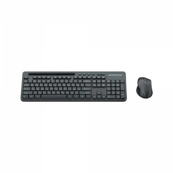 Клавиатура и мышь KB+Mouse AVTech Pro C305/306 (Black) (White)+ — 2