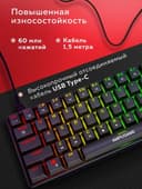 Механическая клавиатура fifine gk1. Hot swap, huano red switches, rgb