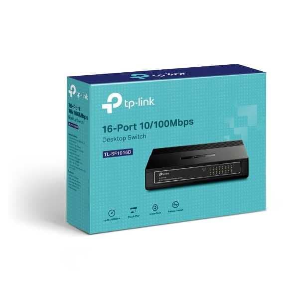 Tp Link TL-SF1016D 16-портовый 10/100 Мбит/с настольный коммутатор — 1