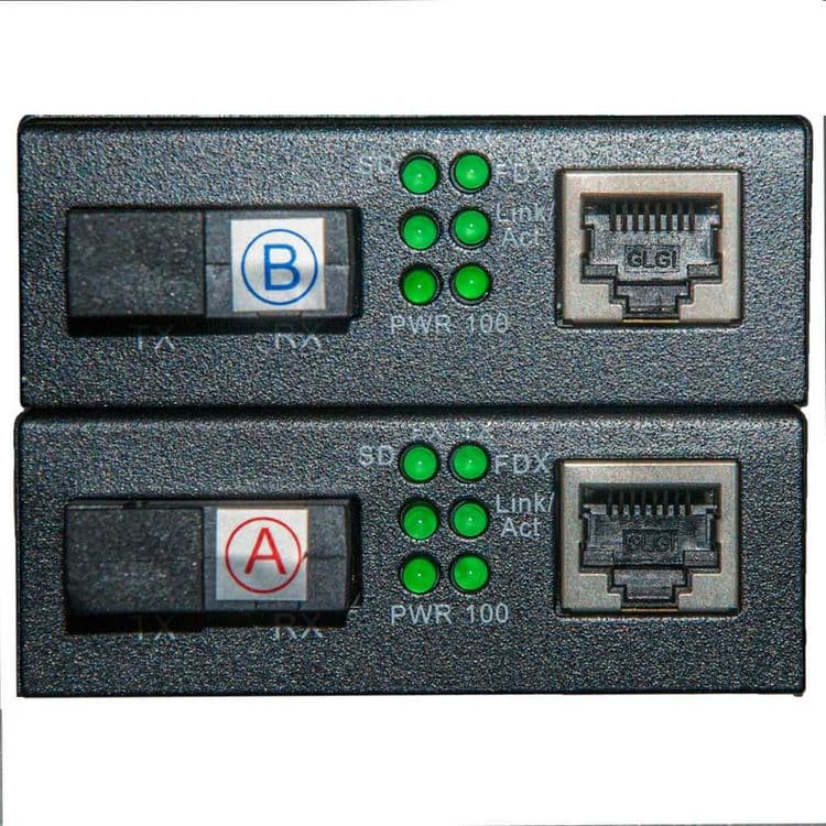 Медиаконвертер (ПАРА) FP-1F1T-A20 / B20 100M WDM 1310 /1550 — 5