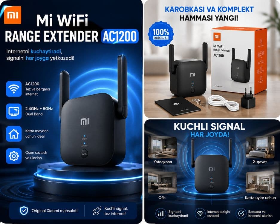 WiFi Signal Kuchaytirgich Xiaomi AC1200 — 3