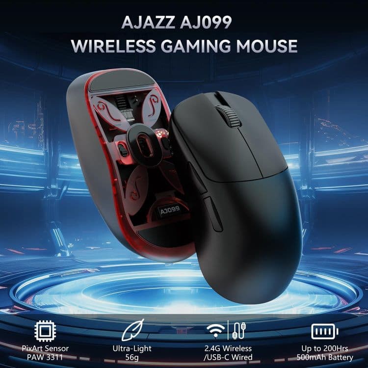 беспроводные игровые мышки ajazz099, mchose m7, kysona uranus,ajazz139 — 1