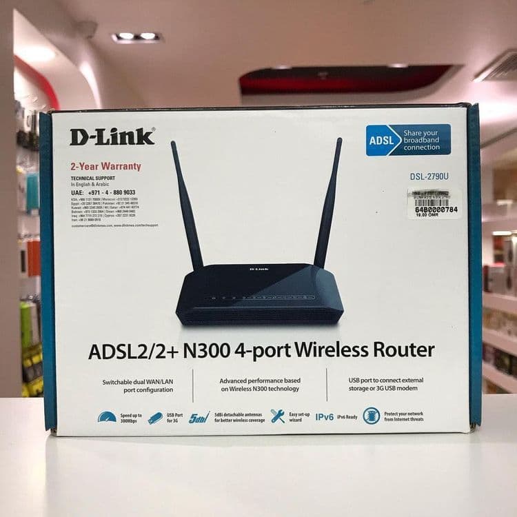 Wi-Fi роутер D-Link DSL-2790U — 1