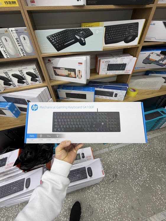HP GK100F mechanical keyboard — 1