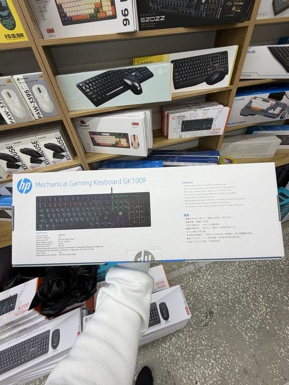 HP GK100F mechanical keyboard — 2