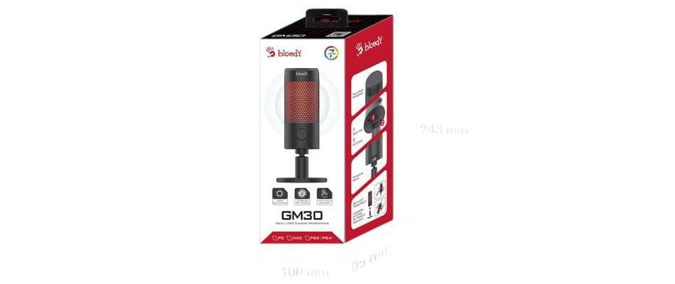 Bloody GM20\30 BLACK Gaming Microhon USB конденсаторный Микрофон + — 1
