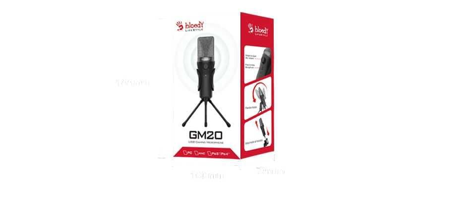 Bloody GM20\30 BLACK Gaming Microhon USB конденсаторный Микрофон + — 6