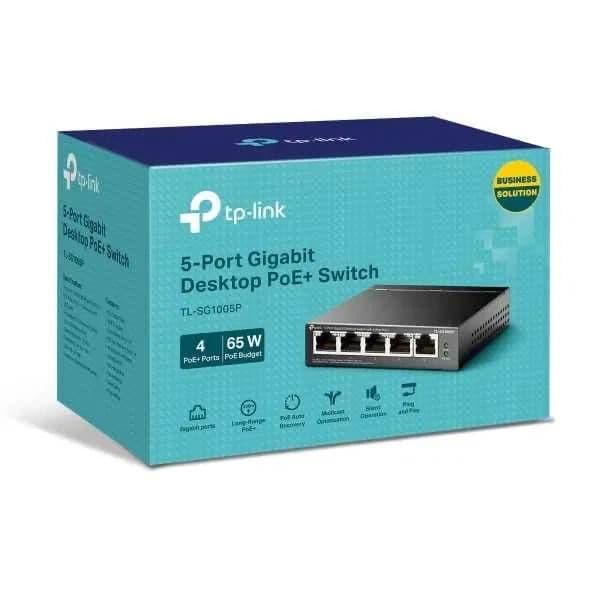 TP-LINK 5 портов Gigabit - TL-SG1005P (65W) Коммутатор Switch POE!!! — 1