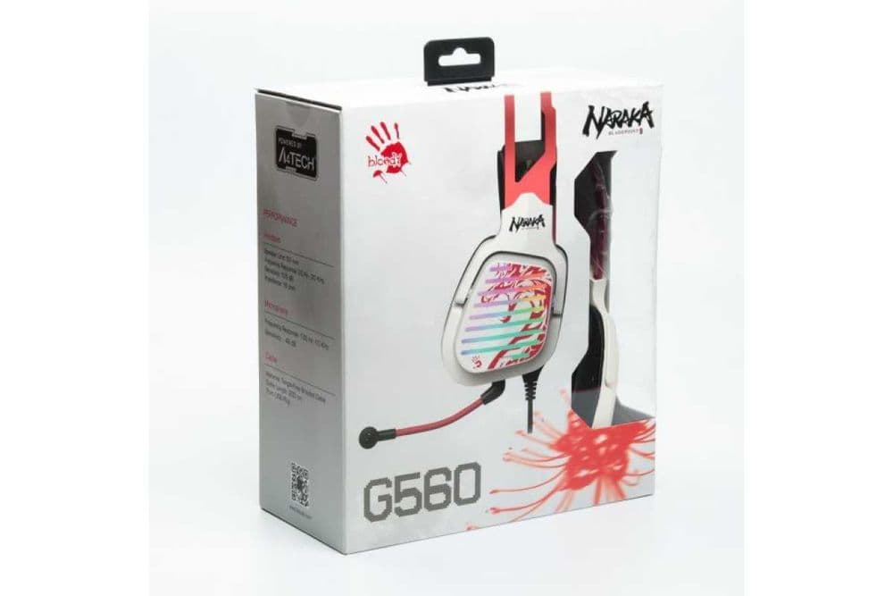 Проводные наушники Bloody G560 NARAKA RGB - ИГРОВАЯ ГАРНИТУРА 7.1 + — 2