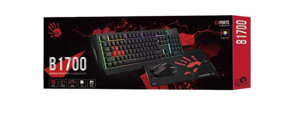 Продается игровой уомплект KB+Mouse+Pad Bloody B1700 (Black)++ — 2