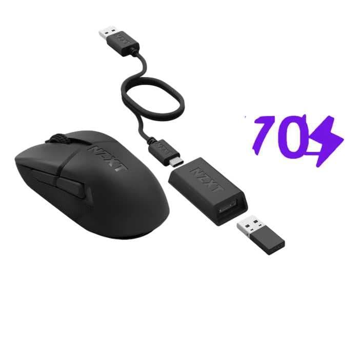 Mouse NZXT Lift 2 Ergo Symm/Elite Wireless  Проводная игровая мышь+ — 1