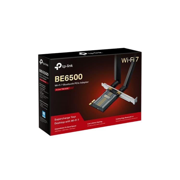 # TPlink Archer TBE400E BE6500 WiFi 7 Tri-Band BT5.4 PCI-E Adapter — 1
