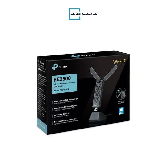 # TPlink Archer TBE400UH BE6500 WiFi 7 High Gain Tri-Band USB Adapter — 1